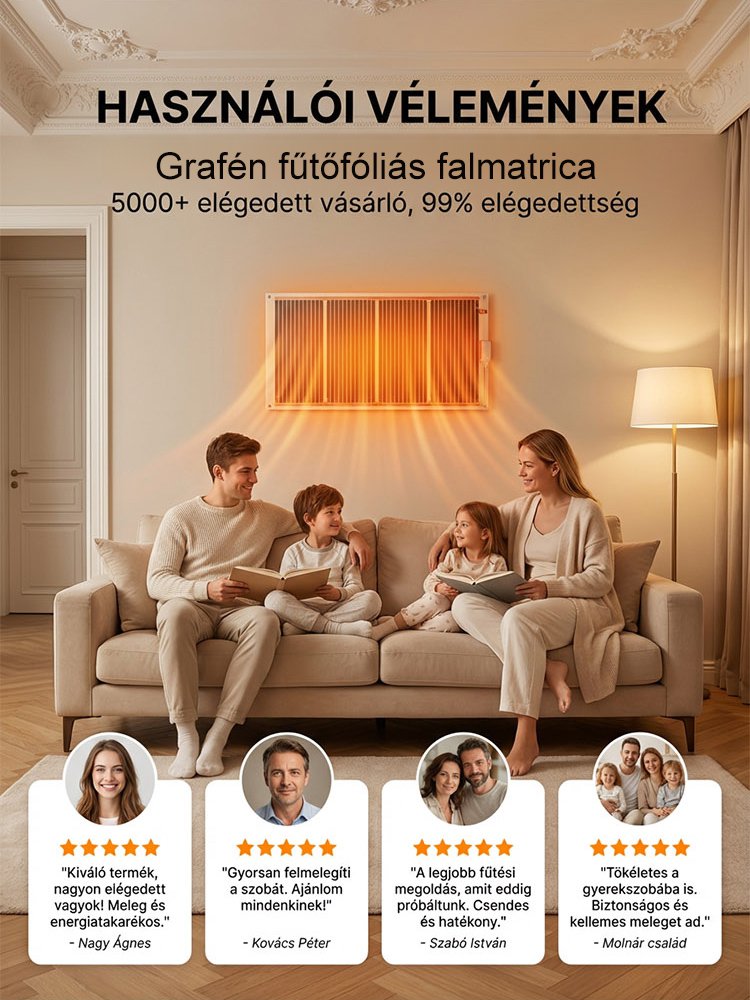 【5 másodperces gyorsfűtés】Német csúcstechnológiás grafén falmelegítő