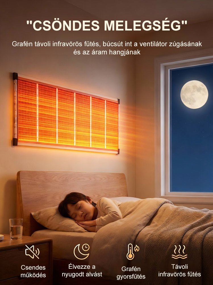 【5 másodperces gyorsfűtés】Német csúcstechnológiás grafén falmelegítő