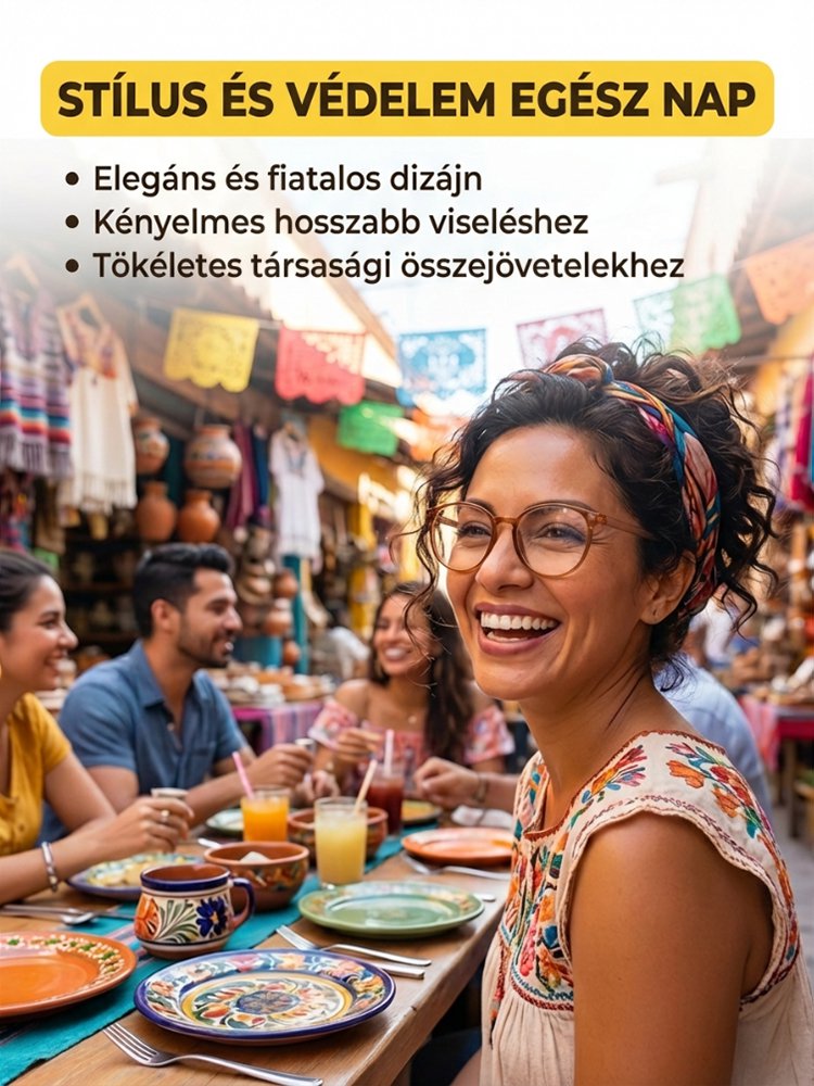 Prémium kékfény-szűrő, multifokális, fáradtság elleni szemüveg