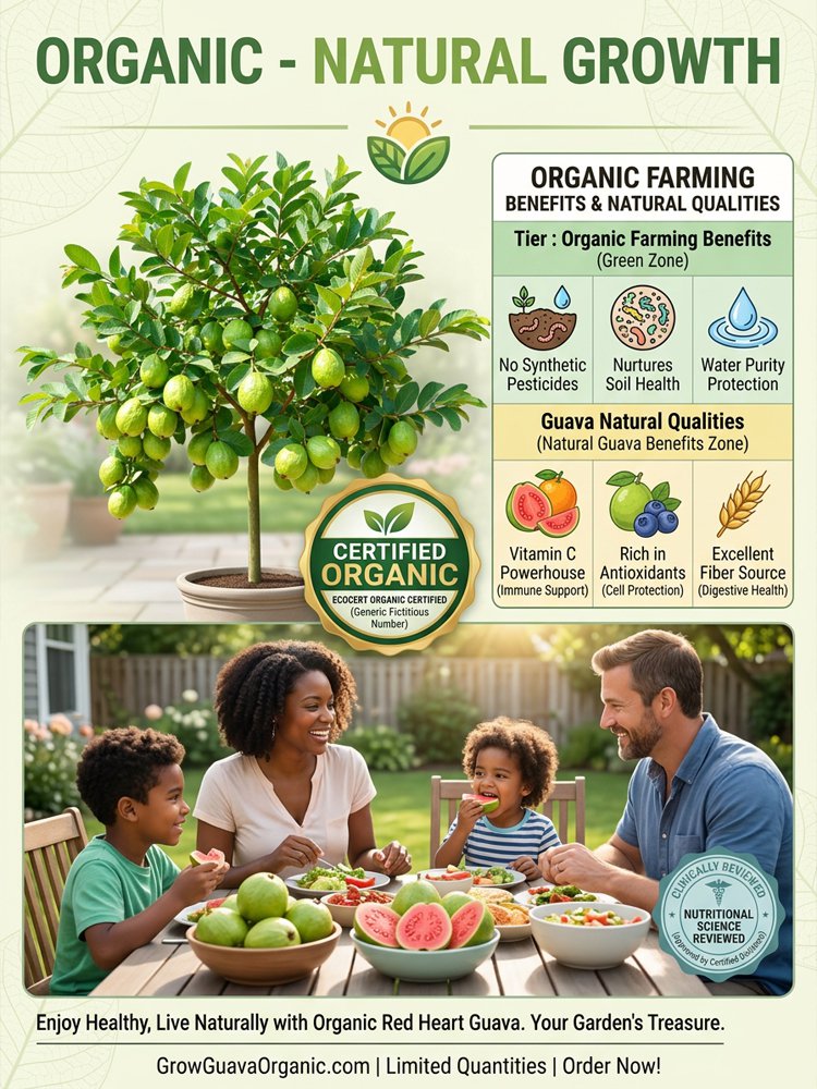 [Bomba witaminowa C] Sadzonki organicznej czerwonej gujawy