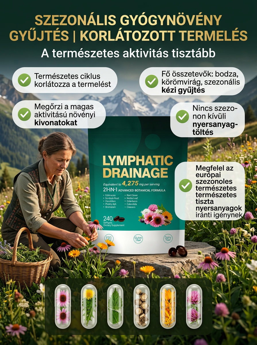 nyirokkeringést támogató lágy kapszula