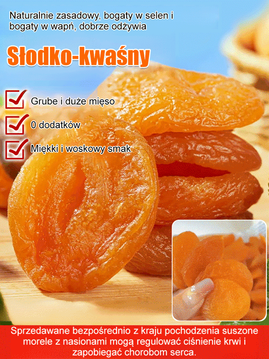 【Słodkie i miękkie】Suszone morele bez pestek, bez dodatków