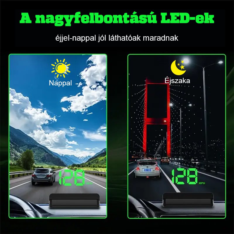 HUD sebességmérő kijelző