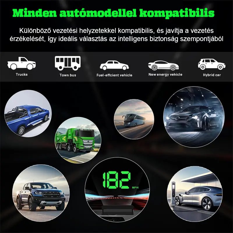 HUD sebességmérő kijelző