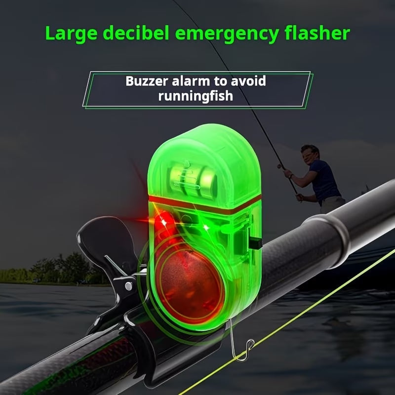 🚨🔊 Horgászbites Figyelmeztető Hanggal és LED Fénnyel – Érzékeny Horog Érzékelés Napközben és Éjjel 🎣🌙