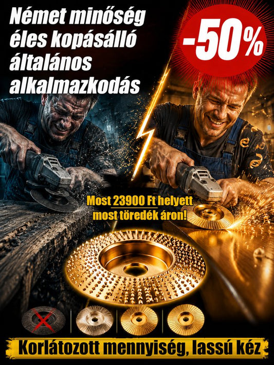 Gyors vésés és csiszolás sarokcsiszoló tárcsa