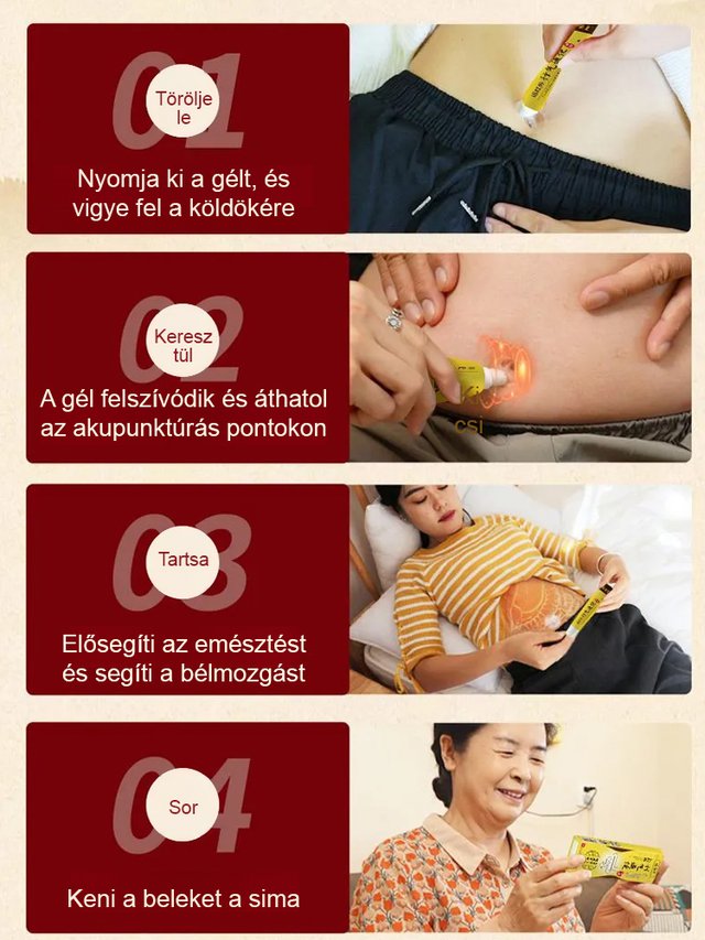 Távoli infravörös keringésjavító és székletlazító gél