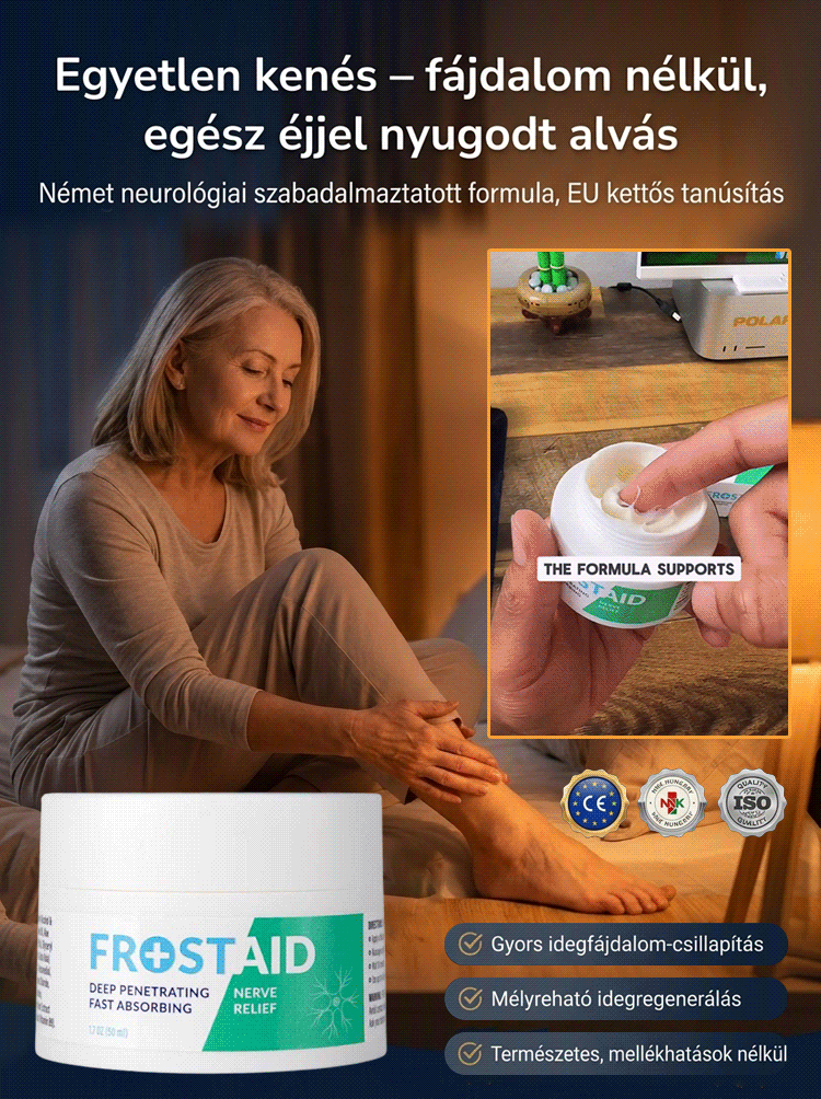 Gyökérokú lábidegfájdalom-javító krém