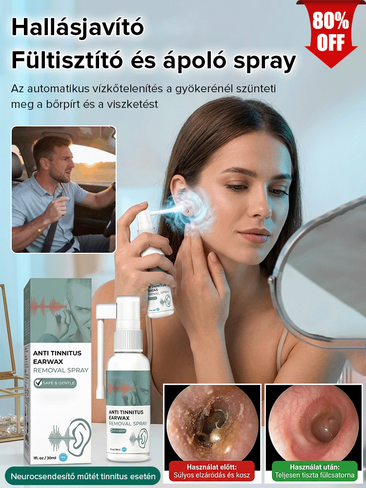 Fültisztító ápoló spray