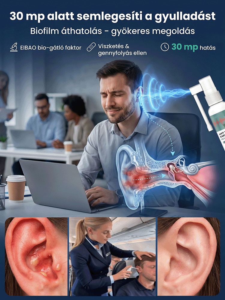 Fültisztító ápoló spray