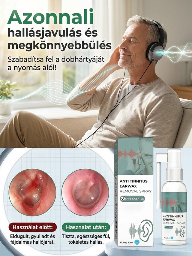 Fültisztító ápoló spray