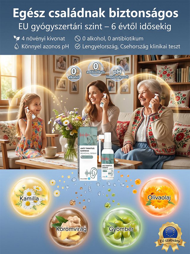 Fültisztító ápoló spray