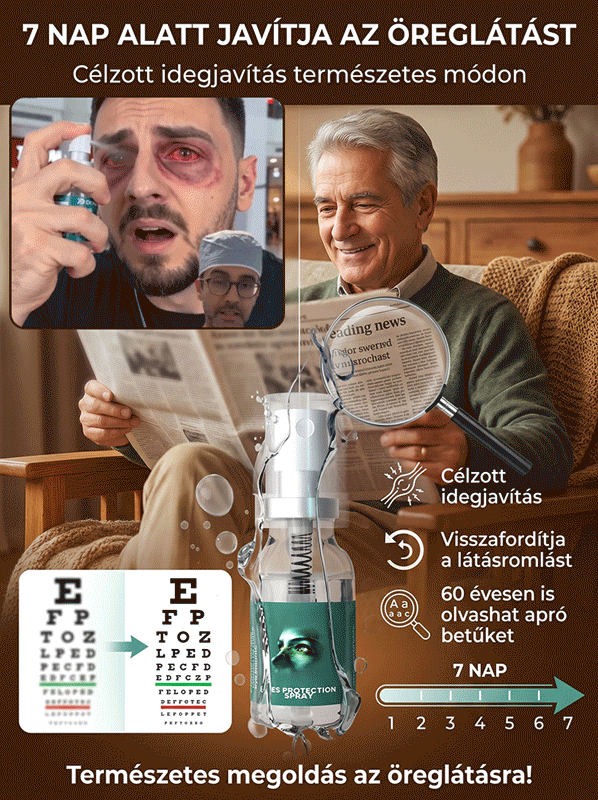 Fáradt szemek nyugtató ápoló permet