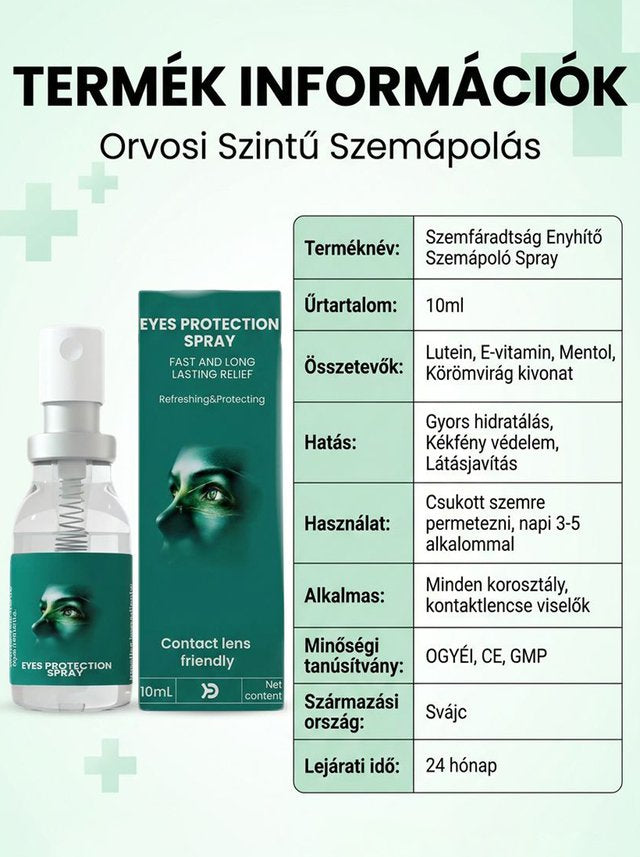 Fáradt szemek nyugtató ápoló permet