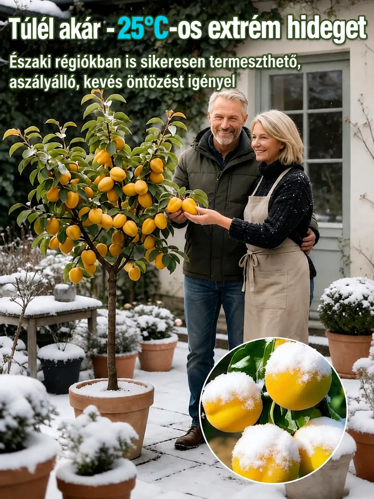 [Ropogós, édes és lédús] Hidegtűrő, törpe, könnyen gondozható "Pepper Apricot" csemete