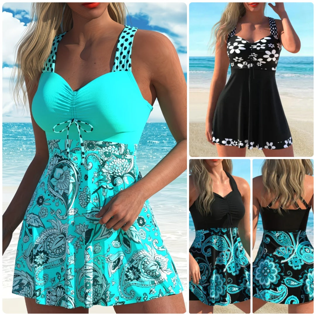 💃【S-5XL】【✨Vegyél 1-et, kapsz 1-et ingyen】🏖️ Nyomtatott fürdőruha felső és rövidnadrág szett 🌊👙Különálló Fürdőruha