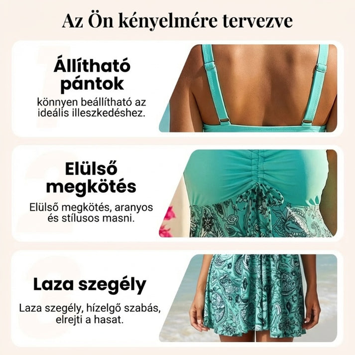 💃【S-5XL】【✨Vegyél 1-et, kapsz 1-et ingyen】🏖️ Nyomtatott fürdőruha felső és rövidnadrág szett 🌊👙Különálló Fürdőruha