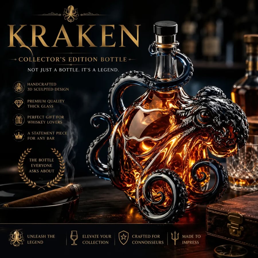 Legendás Rum Kiadás 3D Polip Palack