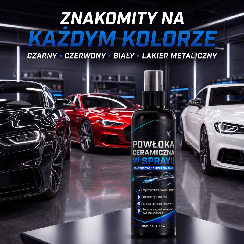 🚗✨ Nano-kerámia bevonat spray – Vízlepergető autófesték-védelem és tükörfényes felület