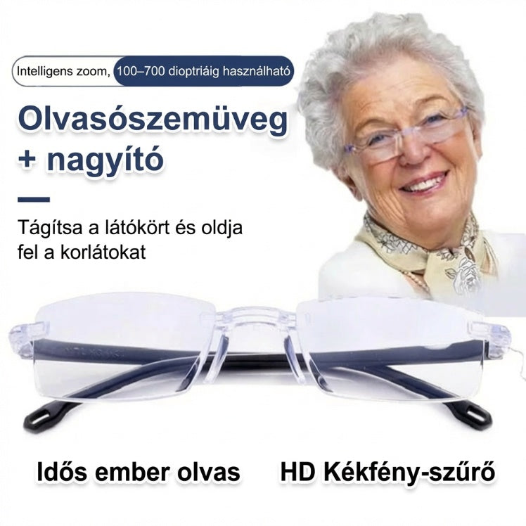 🔥1+1 ingyenes🔍👀 Közelre és távolra is éles látás | Öntérfókuszú olvasószemüveg👓