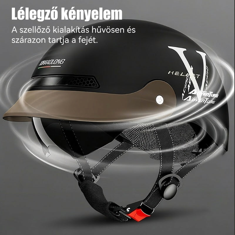 ⛑️🛵 Légáteresztő, könnyű, ütésálló motoros sisak