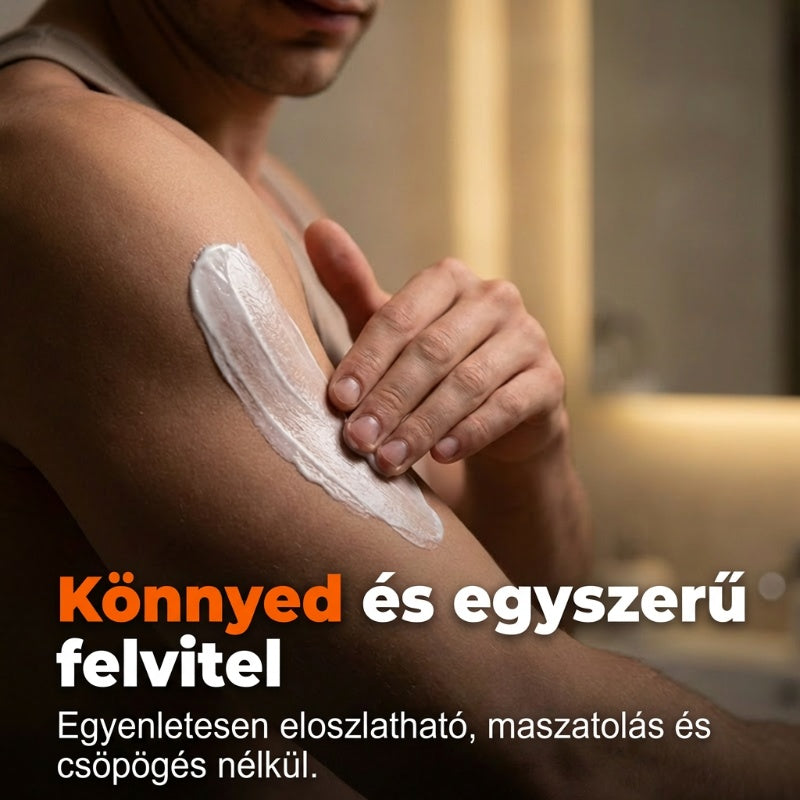 Kíméletes szőrtelenítő krém férfiaknak – irritációmentes