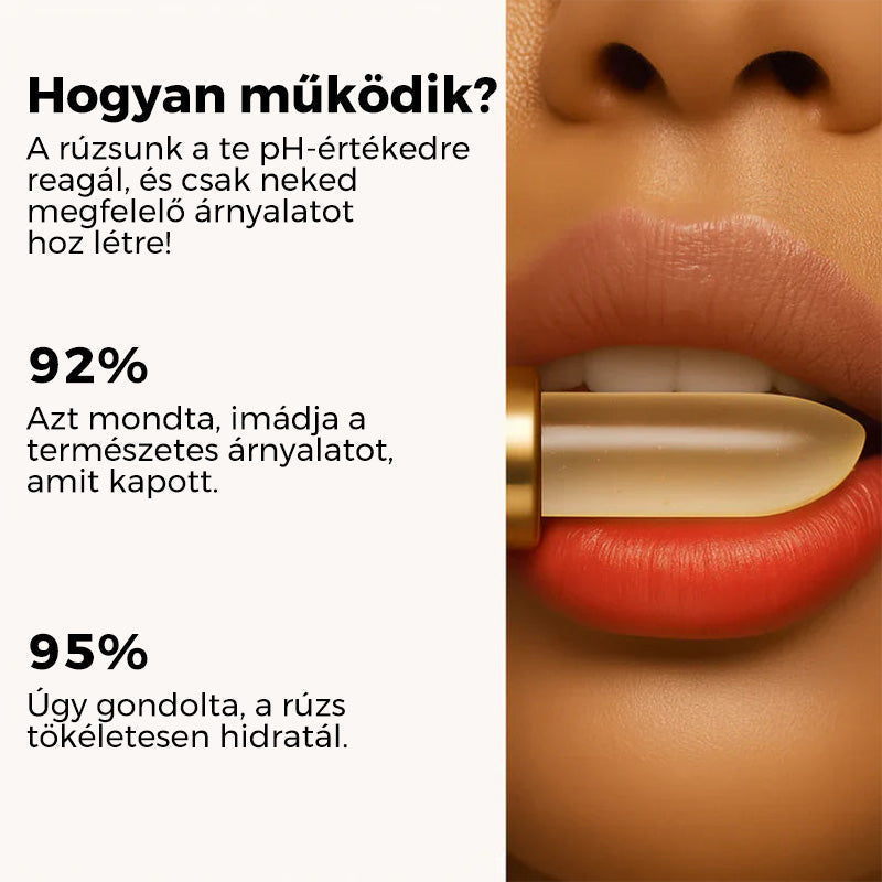 💄Színváltó hidratáló rúzs - A pH-érték és a hőmérséklet változásai szerint