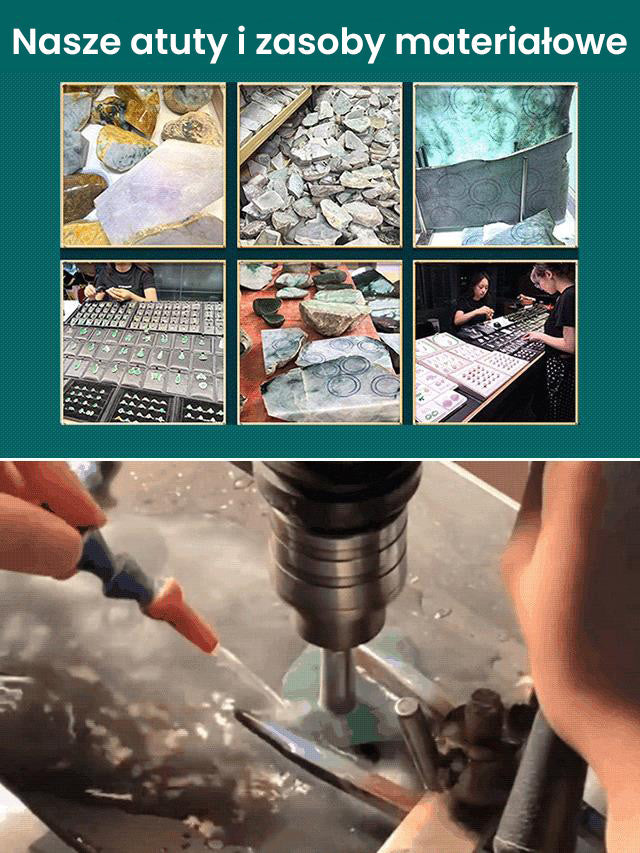 ✨Spokojna biżuteria z jadeitowym wisiorkiem