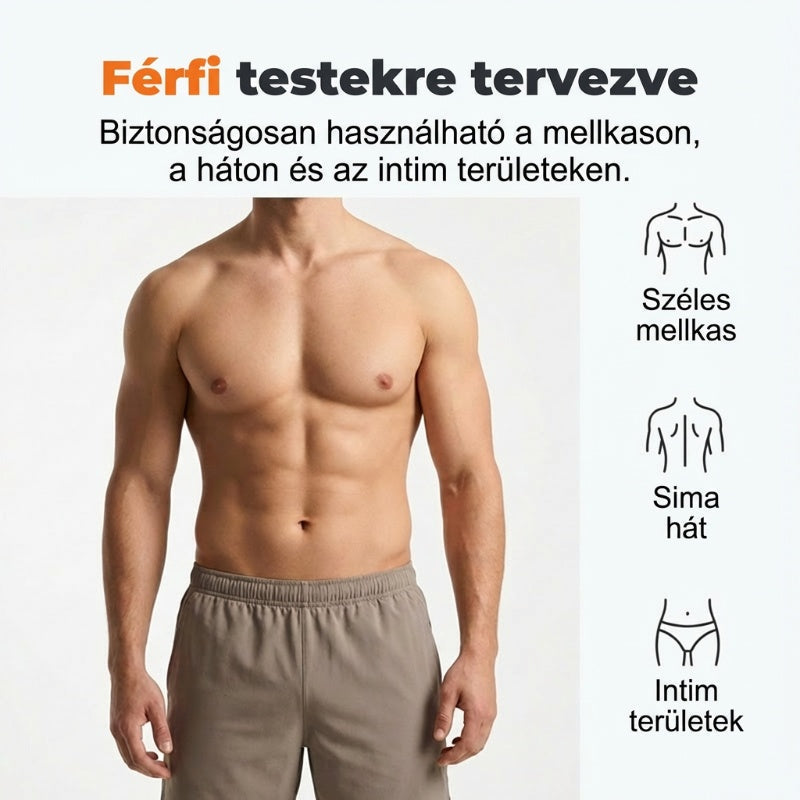 Kíméletes szőrtelenítő krém férfiaknak – irritációmentes