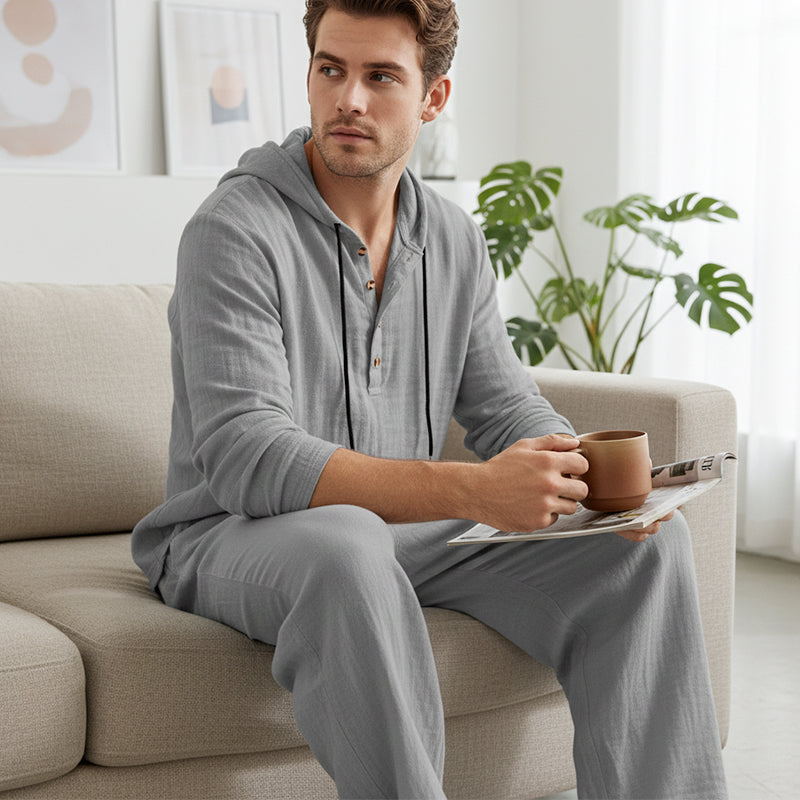 👕Męski Zestaw Bluza z Kapturem + Spodnie – Komfort, Styl i Wszechstronność