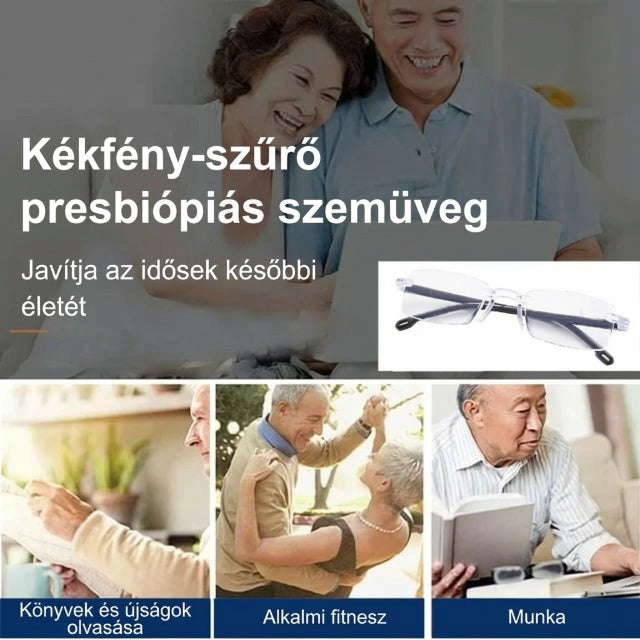 🔥1+1 ingyenes🔍👀 Közelre és távolra is éles látás | Öntérfókuszú olvasószemüveg👓
