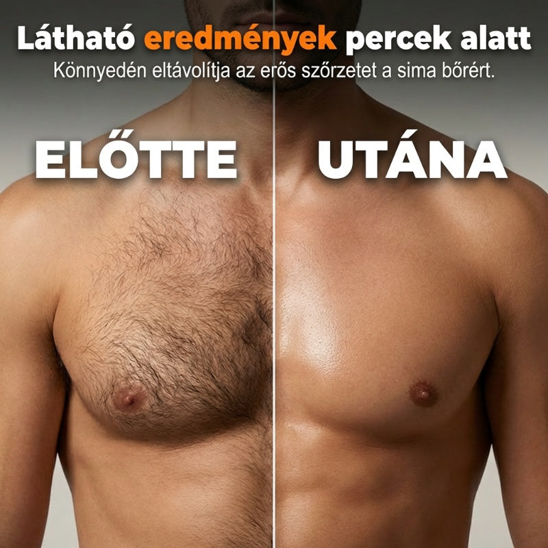 Kíméletes szőrtelenítő krém férfiaknak – irritációmentes