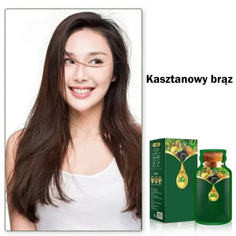 Delikatna roślinna farba do włosów – szybko działająca