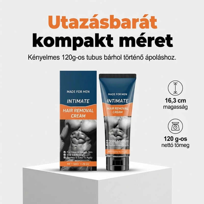 Kíméletes szőrtelenítő krém férfiaknak – irritációmentes