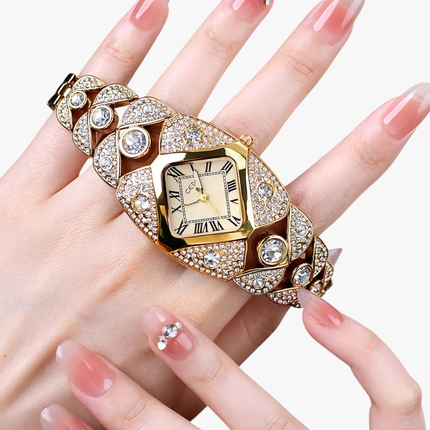 Callie | Damski zegarek 2025 Elegancja z lekką, diamentową obudową i wodoodporną konstrukcją