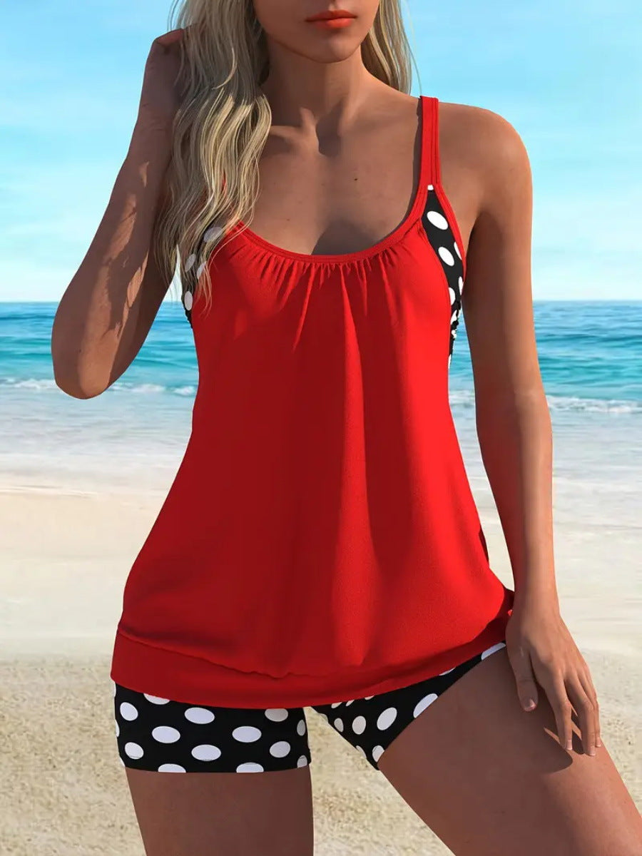 🥳SUMMER HOT SALE🥳💞50K+ SOLD!💥50% OFF! 🔥Women’s Polka Dot Two-Piece Swimsuit🌊✨
