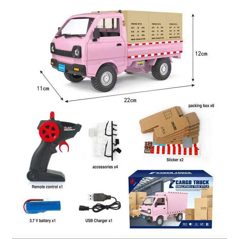 🔥🎁 Távirányítású, újratölthető konténerszállító teherautó játék 🎮🚚