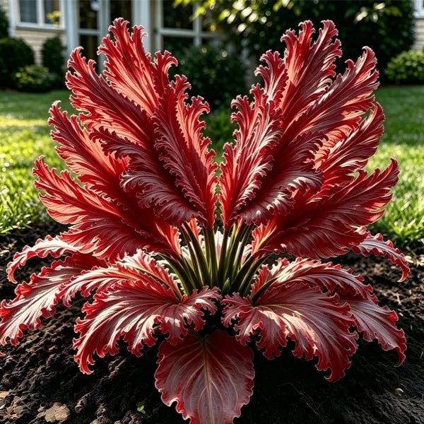 🌱Ritka hattyútollú hosta hagymák -🦢 Kecses lombozat, amely hattyúszárnyakként bontakozik ki