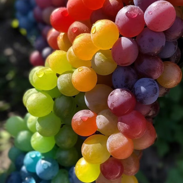 Egy új, ritka, szivárványszínű hibrid bio szőlőfajta