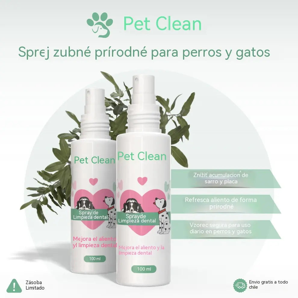 🐶🐱【Vásároljon 1-et, kapjon 1-et ingyen】Állatszőr- és fogtisztító spray