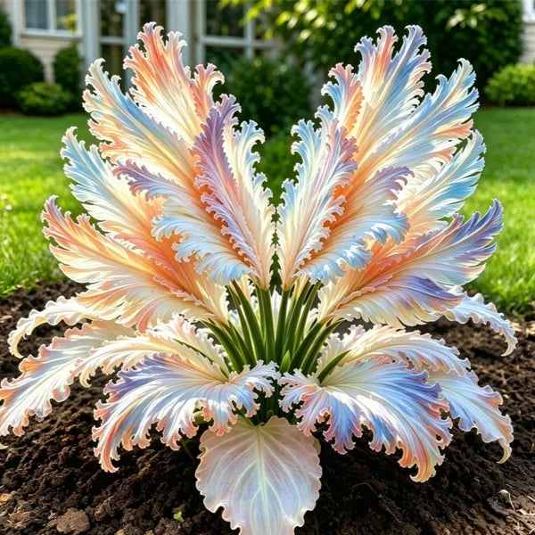🌱Ritka hattyútollú hosta hagymák -🦢 Kecses lombozat, amely hattyúszárnyakként bontakozik ki