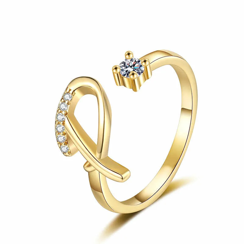 ⏳Időben korlátozott 50% kedvezmény⏰Állítható csillogó kezdőgyűrű nőknek💍