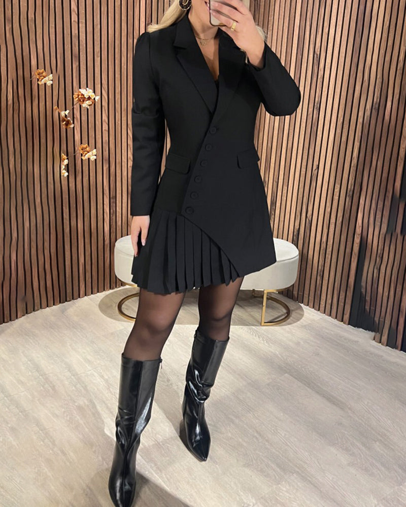 URALD A TERET: Aszimmetrikus Power Blazer ruha