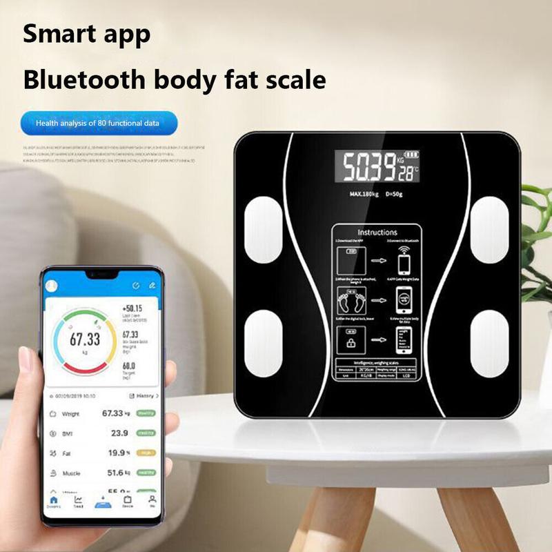 🏅🔥Súly és testzsír intelligens digitális mérleg