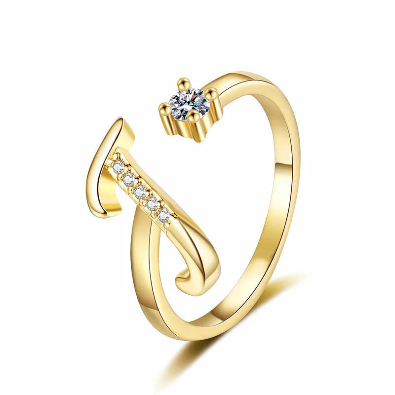 ⏳Időben korlátozott 50% kedvezmény⏰Állítható csillogó kezdőgyűrű nőknek💍