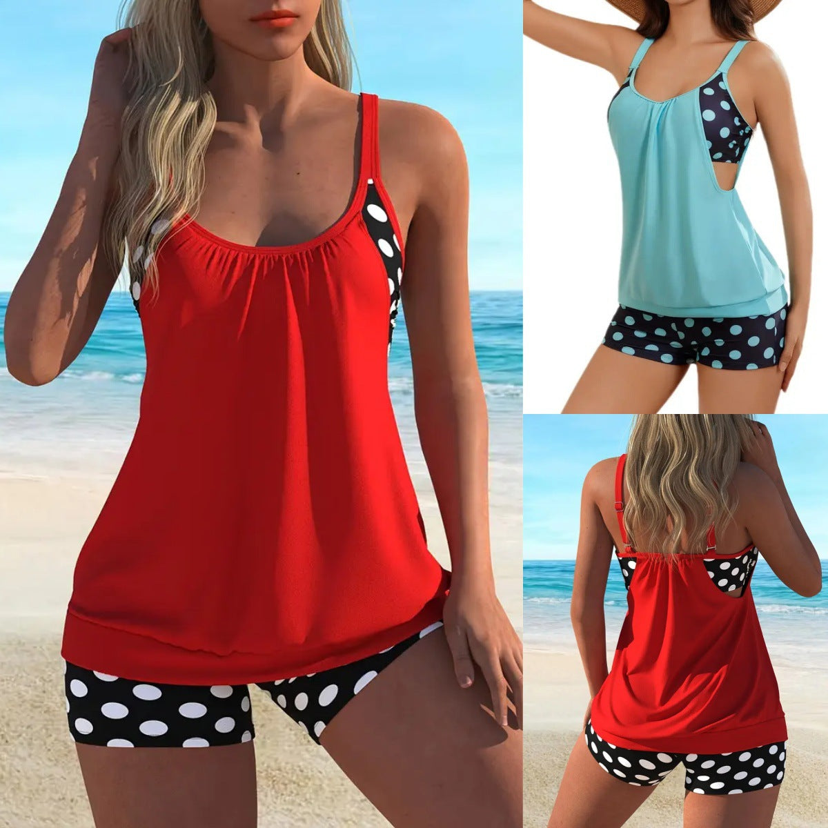 🥳SUMMER HOT SALE🥳💞50K+ SOLD!💥50% OFF! 🔥Women’s Polka Dot Two-Piece Swimsuit🌊✨