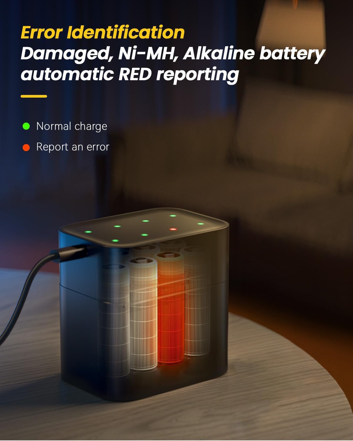 🔋 Intelligens akkumulátortöltő és -tároló doboz 💡Túltöltés elleni védelem