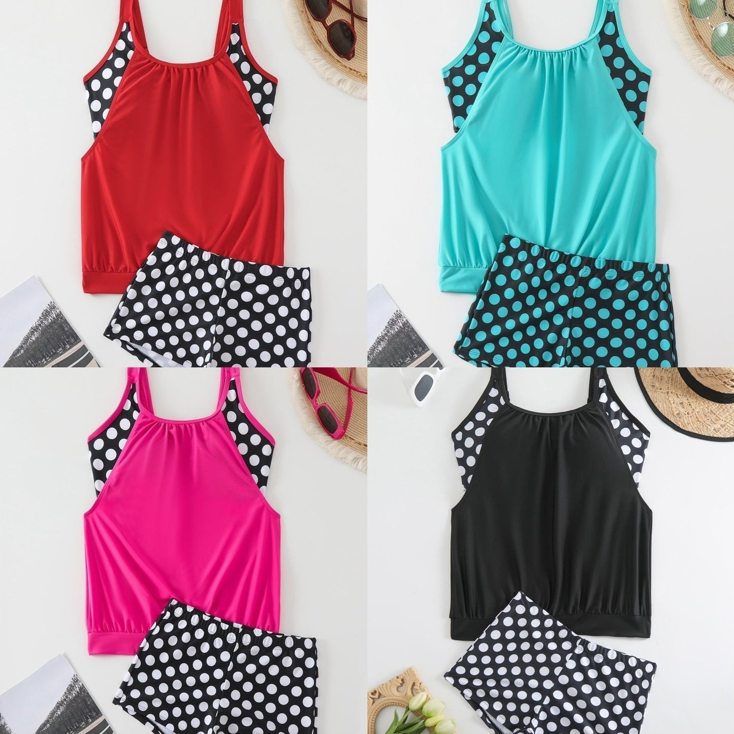 🥳SUMMER HOT SALE🥳💞50K+ SOLD!💥50% OFF! 🔥Women’s Polka Dot Two-Piece Swimsuit🌊✨