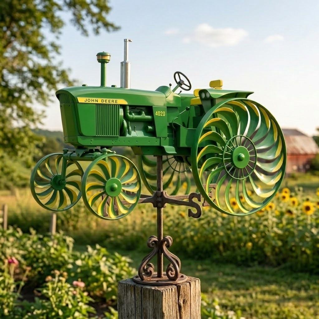 John Deere kerti szélmalom