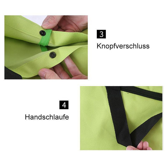 🛍️✨ Átalakítható bevásárlótáska – elrejti a kerekeket, 20 kg-ot bír, cipzárral bővíthető!